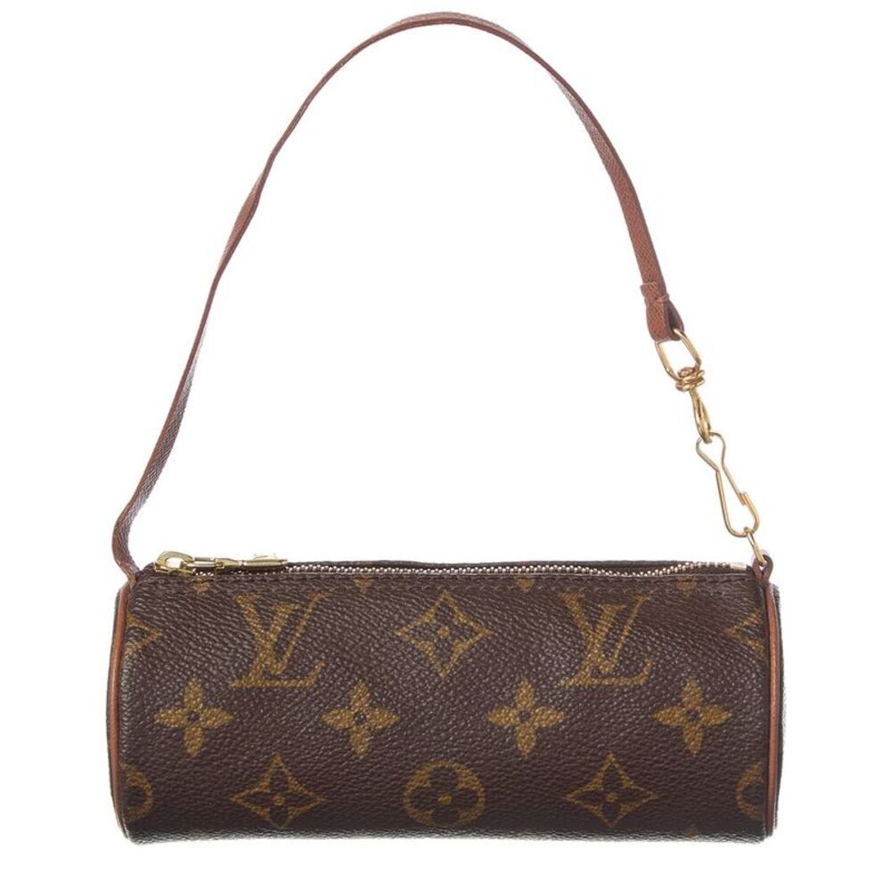 Louis Vuitton Brown Monogram Coated Canvas Papillon Pochette (Authentic